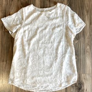 Promesa White Floral Blouse